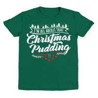 Dječaci božićna majica za mlade - Sve o tom božićnom pudingu smiješnu košulju božićni poklon