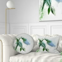 Dizajnerska skica akvarela zelenog tulipana-Cvjetni jastuk - 12.20
