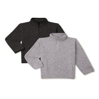 Ganimals Baby and Toddler Boy Quarter-Zip Fleece džemper višestruki, 2-pack, veličine 12m-5T