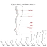 Nema granica ženskog mira modnog boravka čarapa za obloge, 10-pak, veličina 4-10