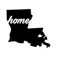 Naljepnica za kuću u Louisiani izrezana pečatom-samoljepljivi vinil - otporna na vremenske uvjete-Proizvedeno