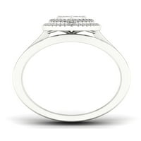 1 3CT TDW Diamond S sterling srebrni oblik kruške klastera Halo Bridal Set