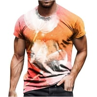 Muške majice za muškarce, Muški Casual puloveri s okruglim vratom i cvjetnim 3-inčnim digitalnim tiskom, sportske
