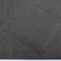 Vrhunski 6-dijelni set sivih turskih pamučnih ručnika od riblje kosti